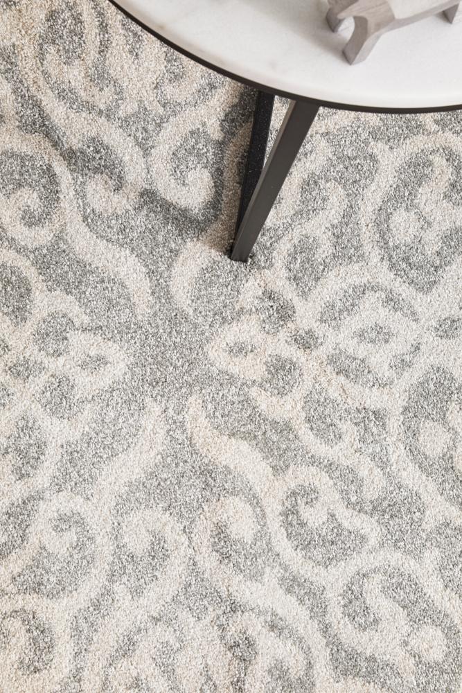 Miter Celsus Silver Runner Rug