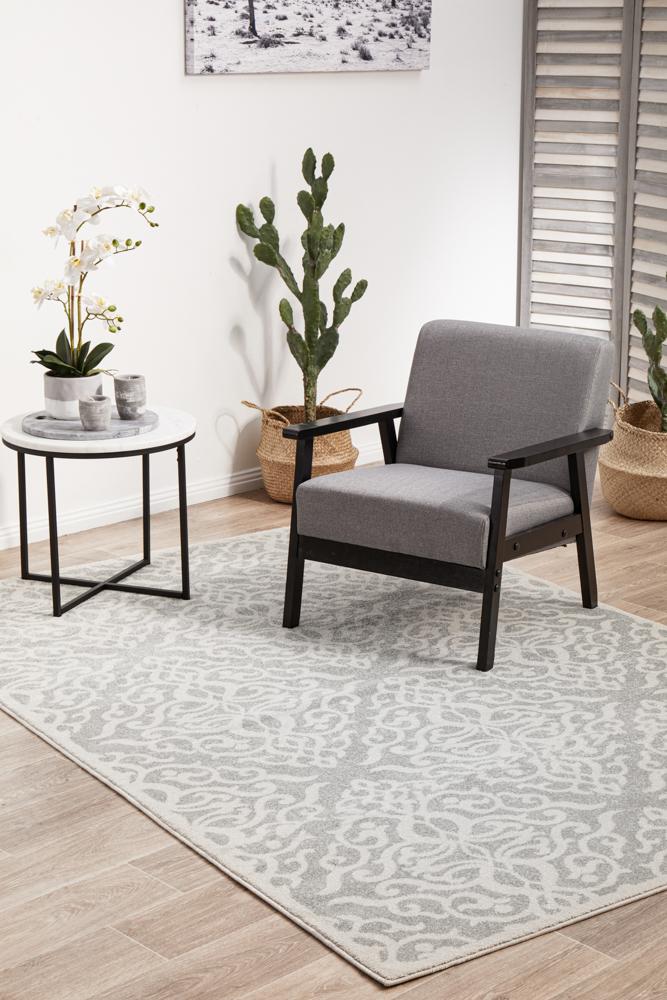 Miter Celsus Silver Rug