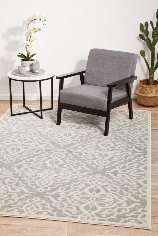 Miter Celsus Silver Rug