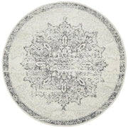 Miter Simena Silver Round Rug