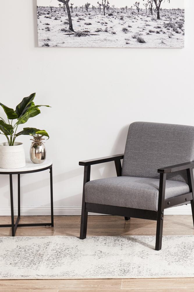 Miter Simena Silver Runner Rug