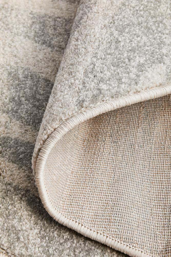 Miter Galata Silver Round Rug