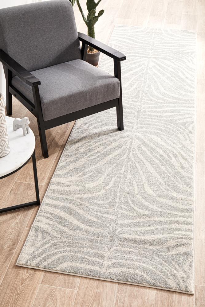Miter Galata Silver Runner Rug