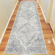 Glamor Beauty Light Grey Runner Rug