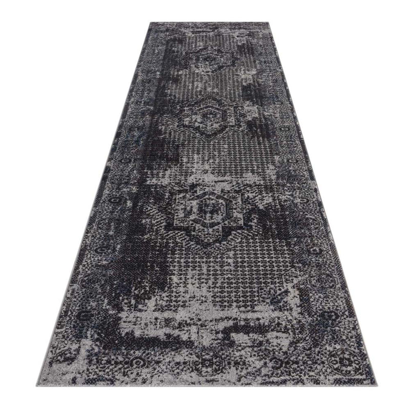 Klare Definite Dark Grey Runner Rug