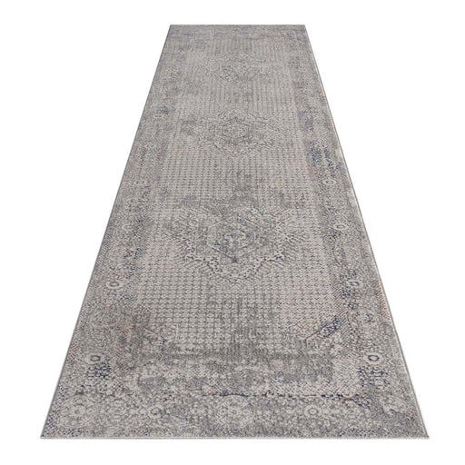 Klare Definite Light Grey Runner Rug