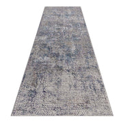 Klare Crisp Grey Blue Runner Rug