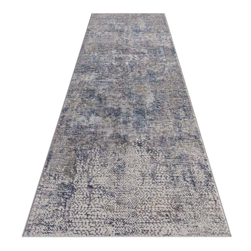 Klare Crisp Grey Blue Runner Rug