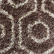 Comfort Shag Hive Brown Runner Rug