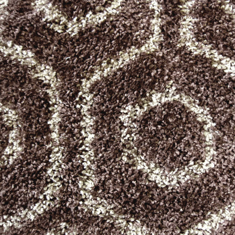 Comfort Shag Hive Brown Runner Rug
