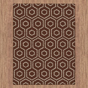 Comfort Shag Hive Brown Runner Rug