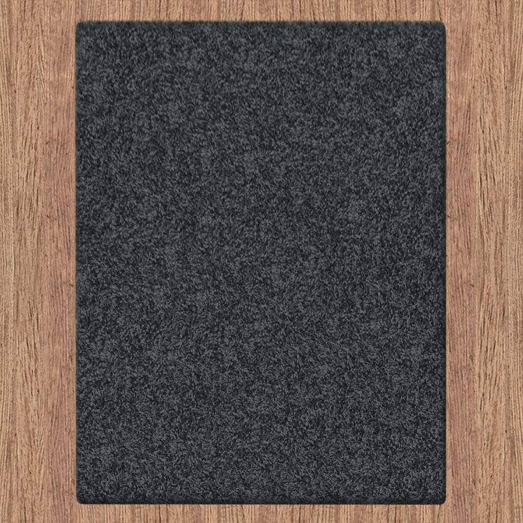 Comfort Shag Plain Dark Grey Runner Rug
