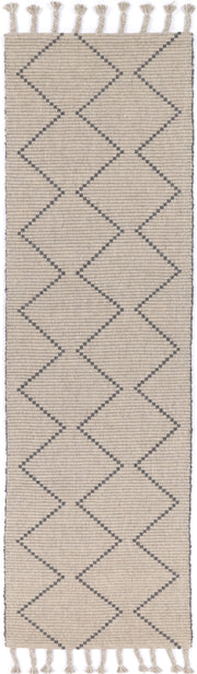 Leilani Diamond Tassel Ash Rug