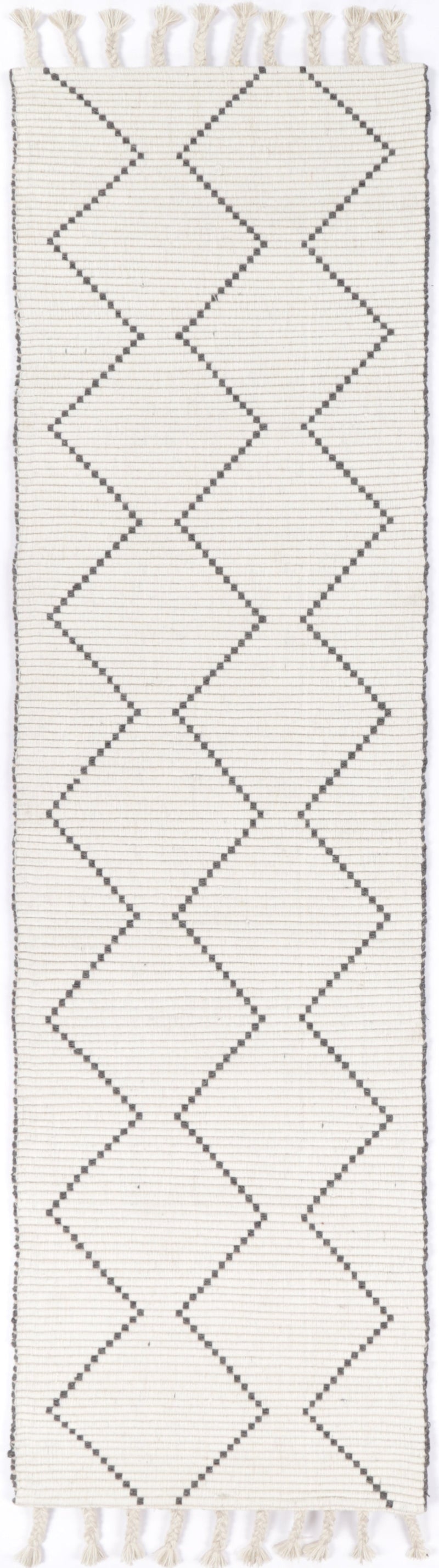 Leilani Diamond Tassel Cream Rug