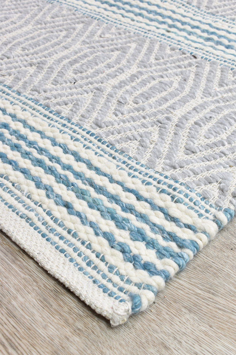 Atlantic Wool Sky Blue Rug