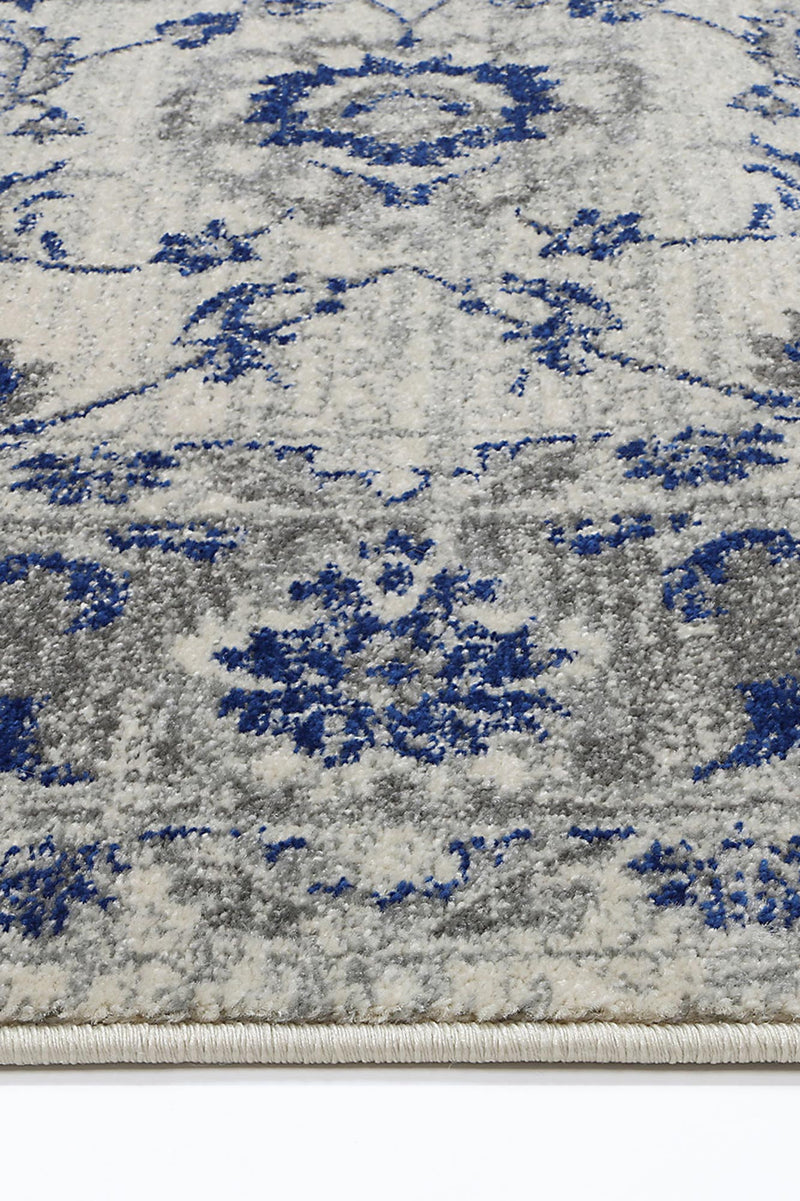 Graceful Cassandra Blue Ivory Rug