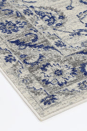 Graceful Cassandra Blue Ivory Rug
