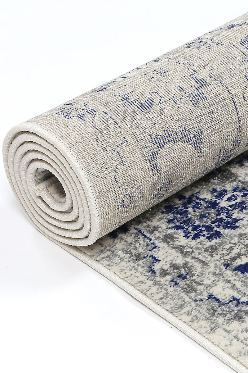 Graceful Cassandra Blue Ivory Rug