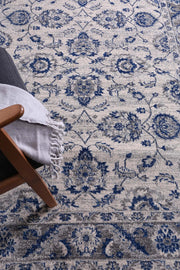 Graceful Cassandra Blue Ivory Rug