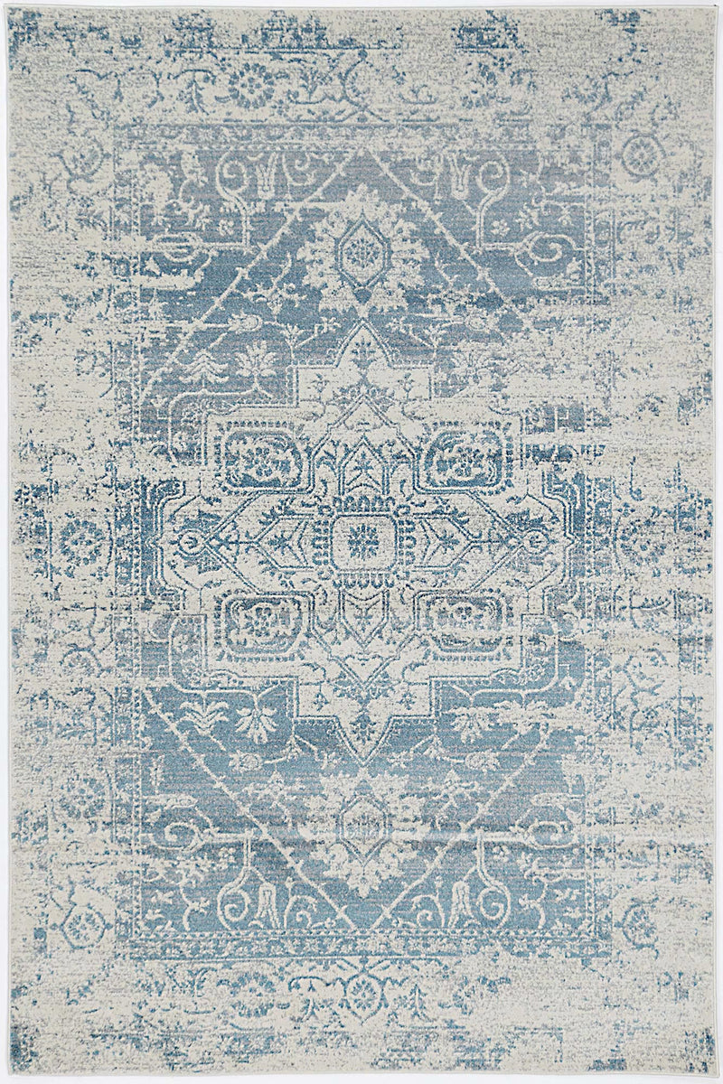 Graceful Audrey Ivory Blue Rug