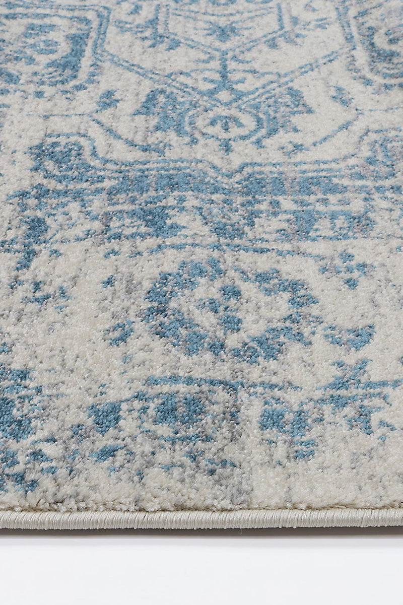 Graceful Audrey Ivory Blue Rug