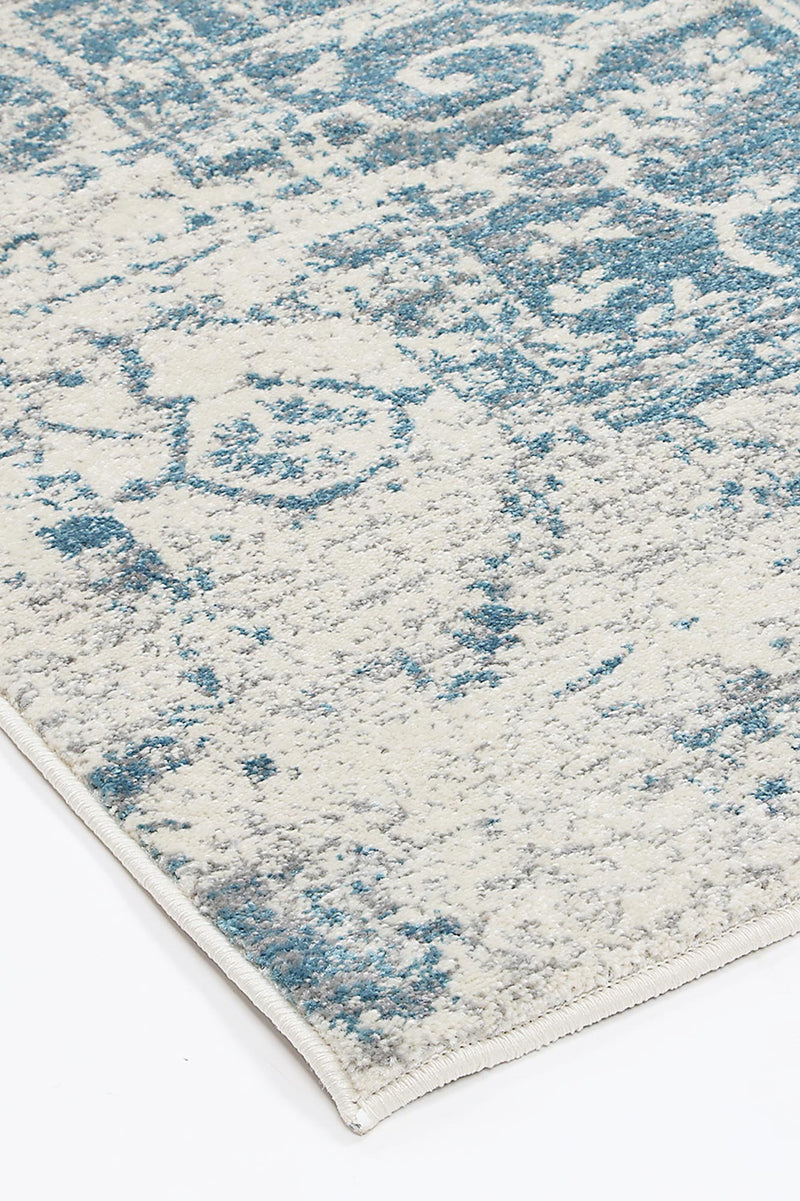 Graceful Audrey Ivory Blue Rug