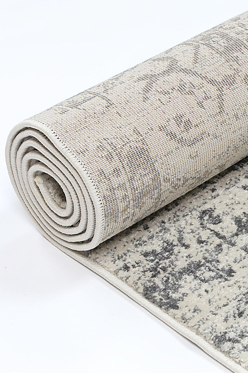 Graceful Audrey Ivory Grey Rug