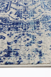 Graceful Audrey Ivory Navy Rug