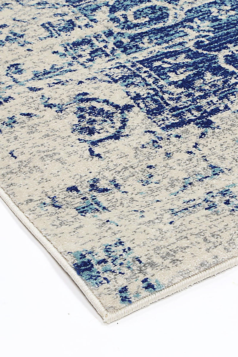Graceful Audrey Ivory Navy Rug