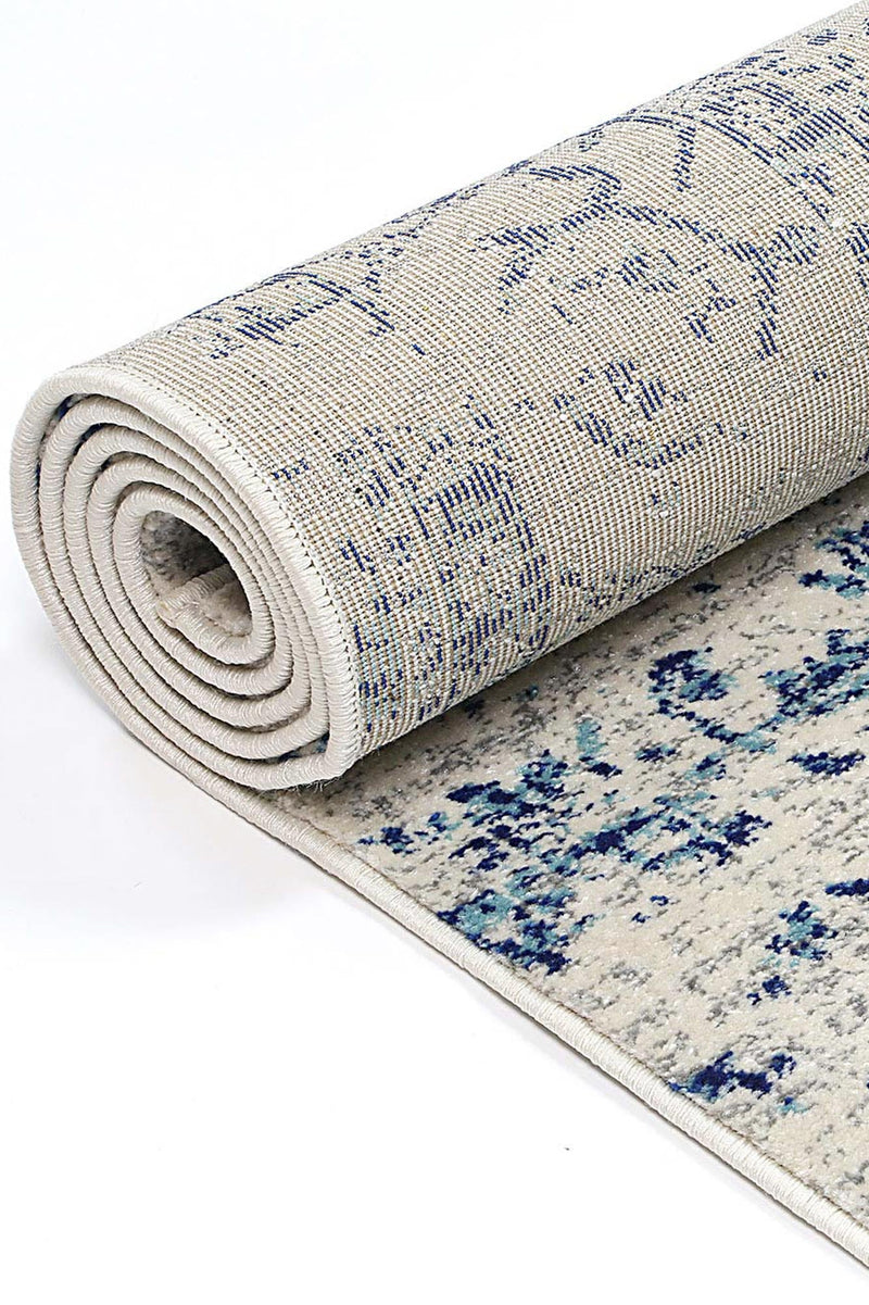 Graceful Audrey Ivory Navy Rug