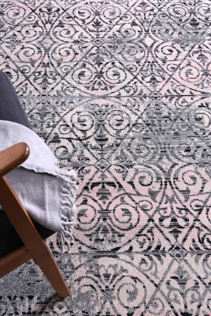 Graceful Katherine Pink Ash Rug