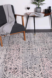 Graceful Katherine Pink Ash Rug