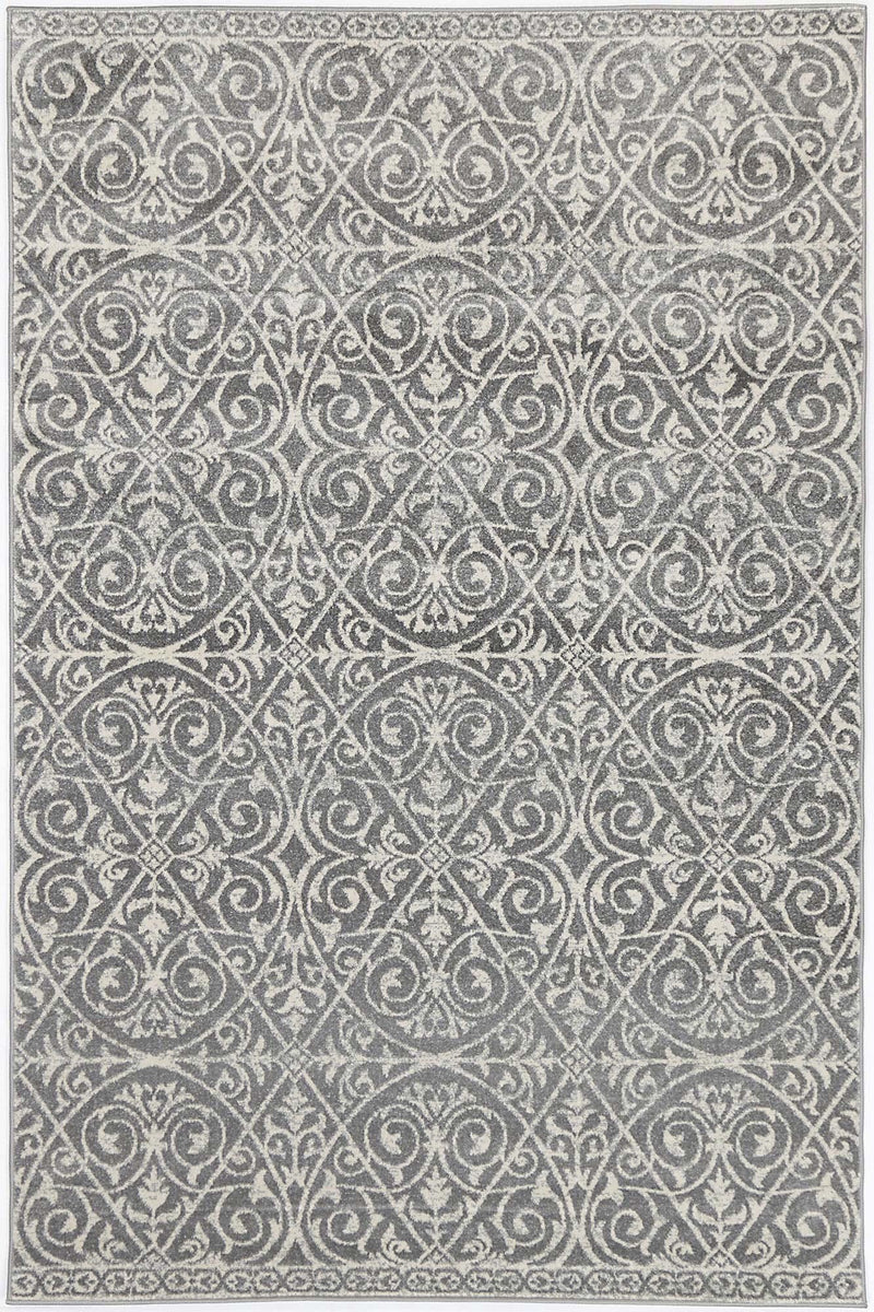 Graceful Katherine Grey Ivory Rug