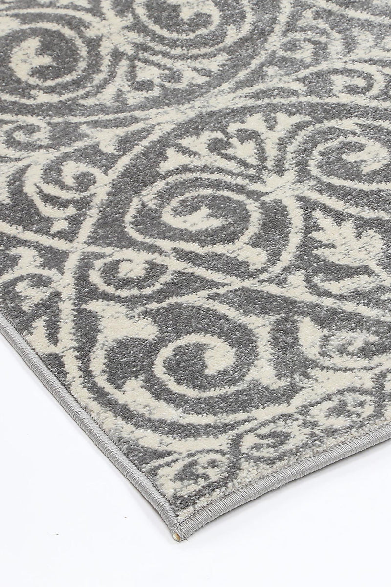 Graceful Katherine Grey Ivory Rug