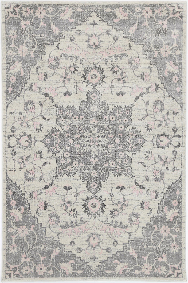 Graceful Madeleine Grey Ivory Rug