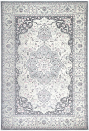 Graceful Traditional Grey Rug
