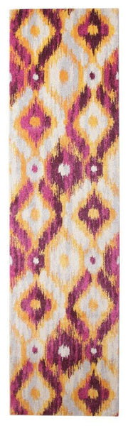 Divinity Burst Aubergine Modern Rug