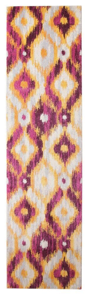 Divinity Burst Aubergine Modern Rug