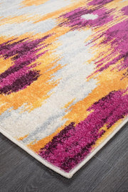 Divinity Burst Aubergine Modern Rug