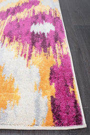 Divinity Burst Aubergine Modern Rug