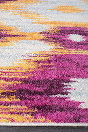 Divinity Burst Aubergine Modern Rug