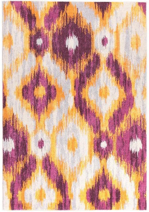 Divinity Burst Aubergine Modern Rug