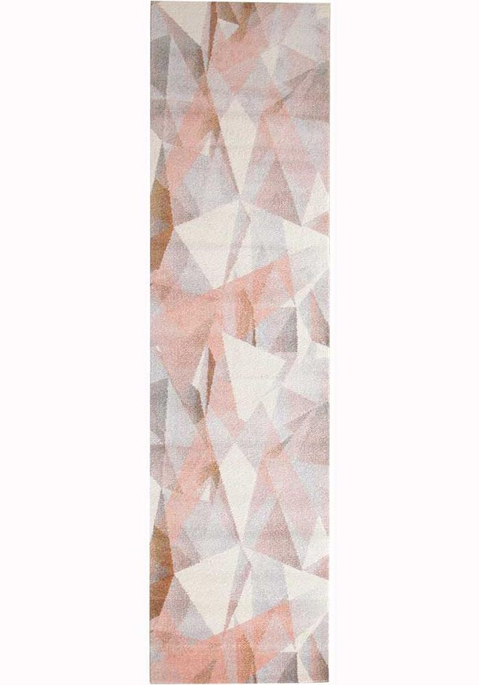 Divinity Geometrical Pink multi Runner Rug