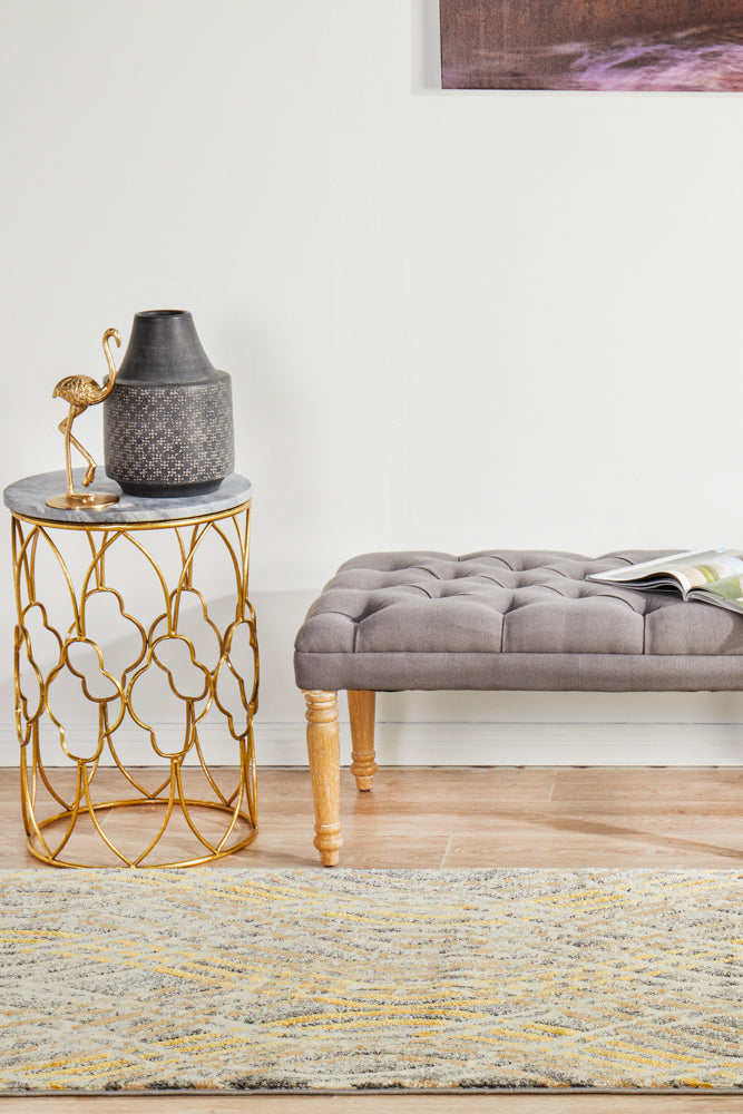 Flurry Modern Charcoal Runner Rug