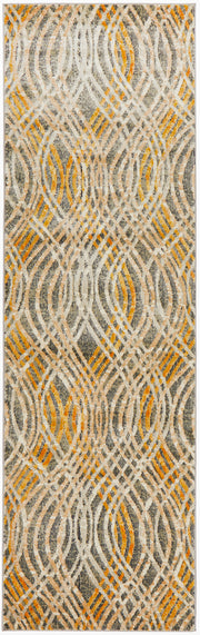 Flurry Modern Charcoal Runner Rug