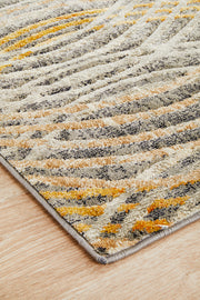 Flurry Modern Charcoal Runner Rug