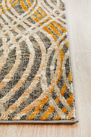 Flurry Modern Charcoal Runner Rug