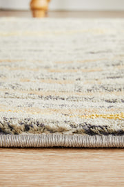 Flurry Modern Charcoal Runner Rug