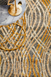 Flurry Modern Charcoal Runner Rug