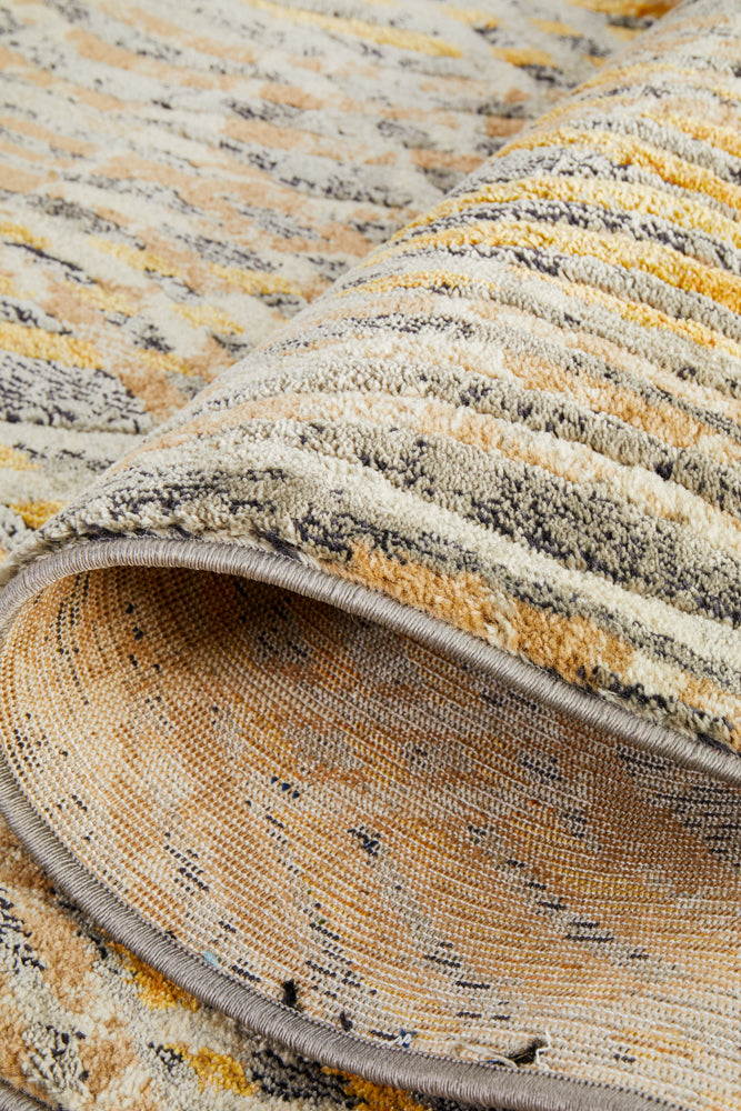 Flurry Modern Charcoal Runner Rug